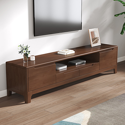 全实木电视柜现代简约小户型1.2/1.5米多尺寸客厅卧室地柜影视柜