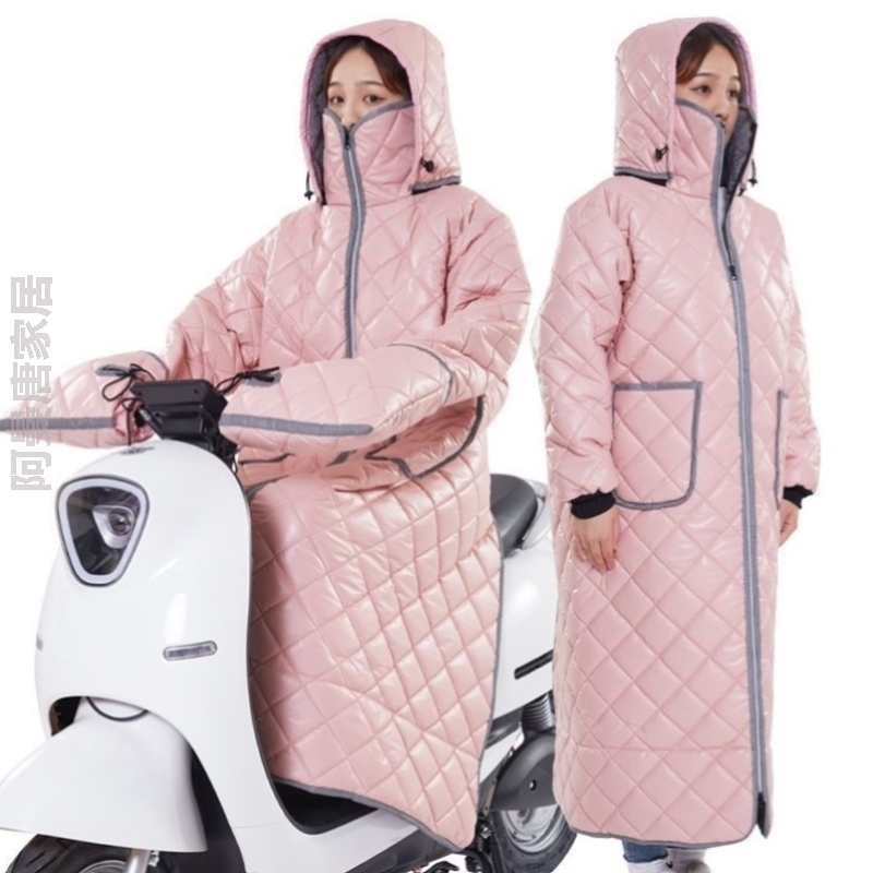 骑车衣骑行防风摩托冬季电动车女电动车加厚衣罩挡风挡风防寒保暖
