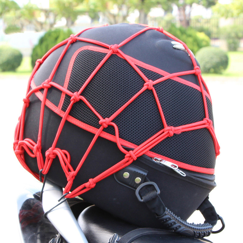 新品尾包头盔包摩托车油箱网套汽车踏板车行李网兜头盔网多用包邮