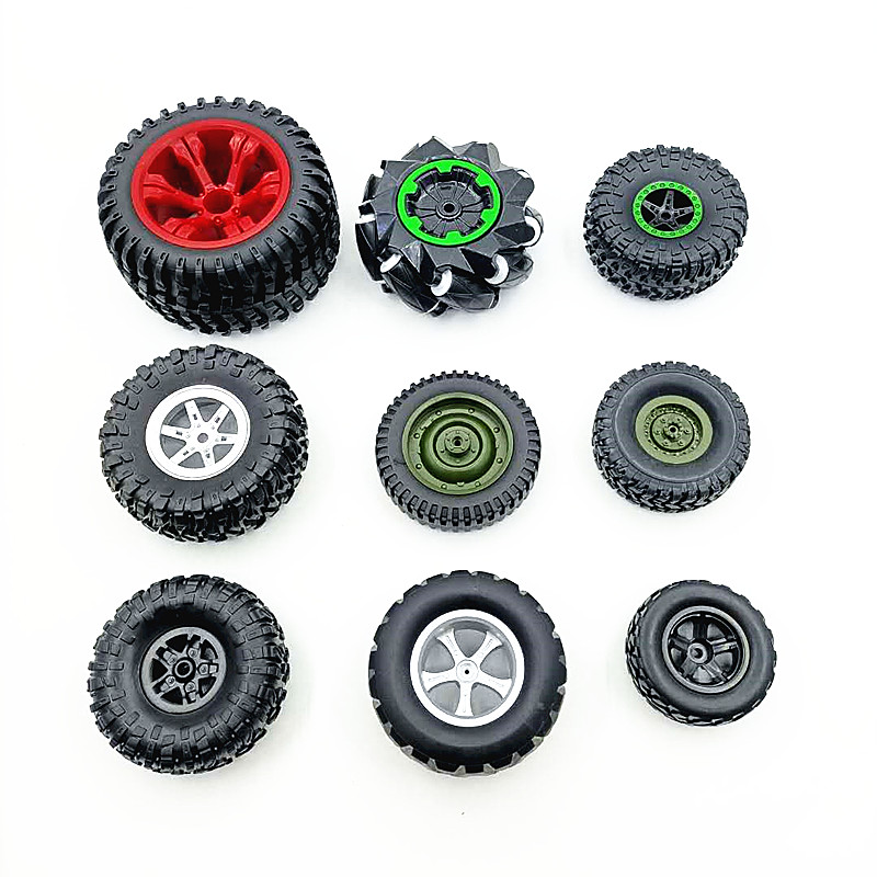 四驱模型车轮配件轮胎 DIY科技小制作改装升级件玩具汽车塑料轮毂