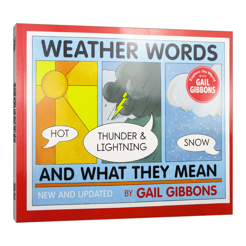 盖尔吉本斯少儿百科系列 关于天气的书 新版 Weather Words and What They Mean 英文原版儿童科普绘本 进口英语书籍