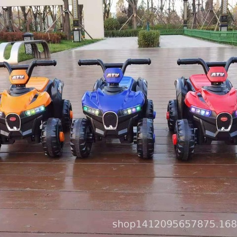 摩托车四轮1-6电动车可坐岁宝宝儿童儿童车越野充电摩托车沙滩车