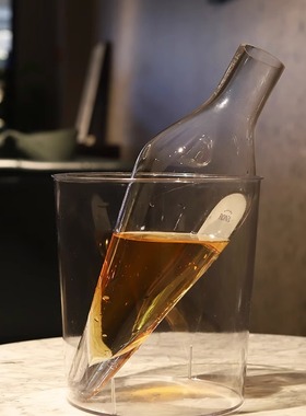 颜值爆表 Rona白葡萄醒酒器可以放入冰桶 红酒年份香槟也非常适用