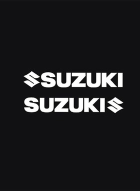 适用于铃木SUZUKI摩托车贴纸防水车标志装饰反光贴踏板车身减震贴
