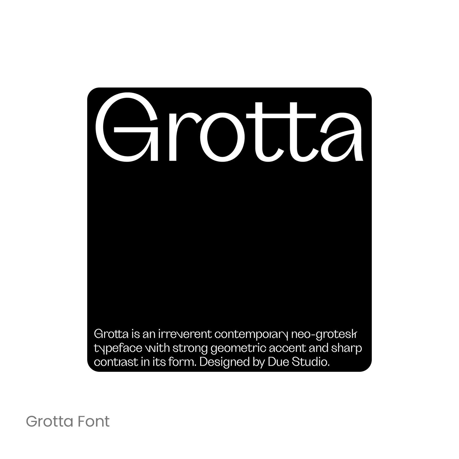 Grotta 复古衬线英文字体品牌logo标识排版版式字体安装下载mac