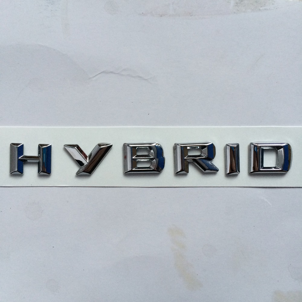 适用14-15款奔驰混合动力车标 S400L后车尾标志 HYBRID英文字标贴