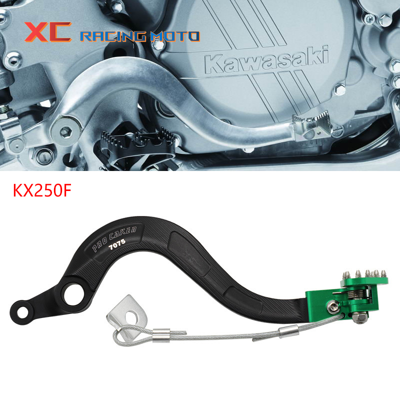 适用于川崎KX250F KX250 越野摩托车改装 CNC刹车踏杆 脚踏制动杆