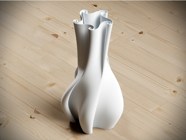 3D打印图纸STL格式 螺旋花瓶 创意花瓶（非实物）