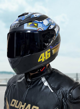 111骑克头盔男女冬季个性电瓶摩托车安全帽四季骑士蓝牙机车全盔