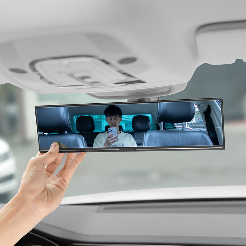 车内后视镜通用汽车倒车盲区辅助大视野反光镜改装平面防眩目镜子