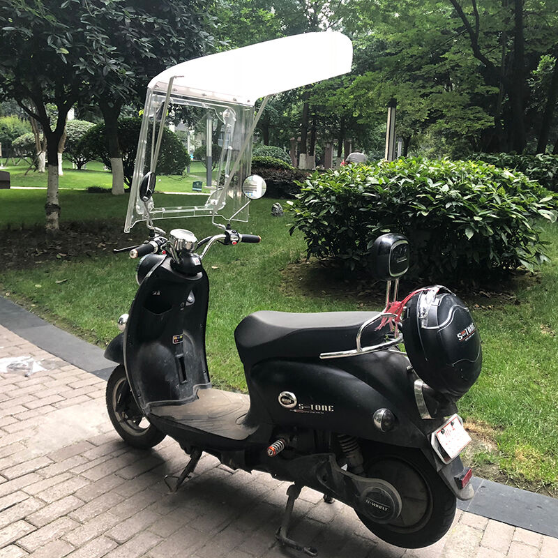 电动车7字雨棚摩托踏板车遮阳棚电瓶自行车太阳伞篷挡风罩透明蓬