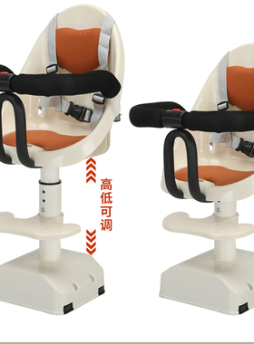 新款电动车儿童座椅电动摩托车踏板车婴儿前置高低可调安全椅坐凳