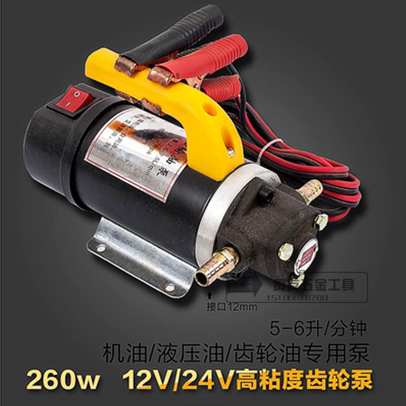 齿轮抽油泵电动泵包邮机油液压油12伏24v220v自吸泵高粘度小型泵