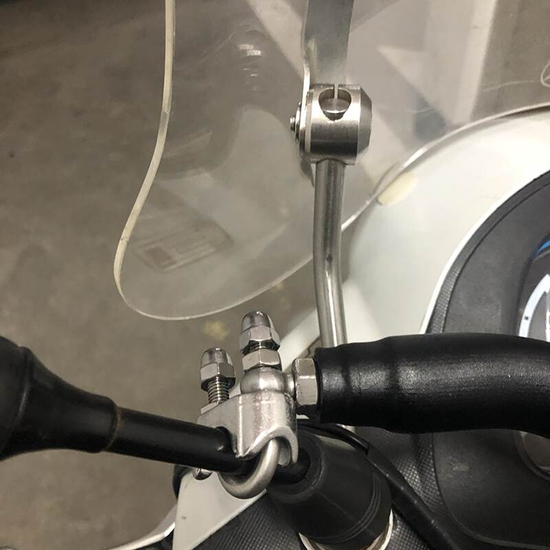 比亚乔摩托车X7 BYQ250T踏板车摩托车改装车头横杆手机支架平衡杆