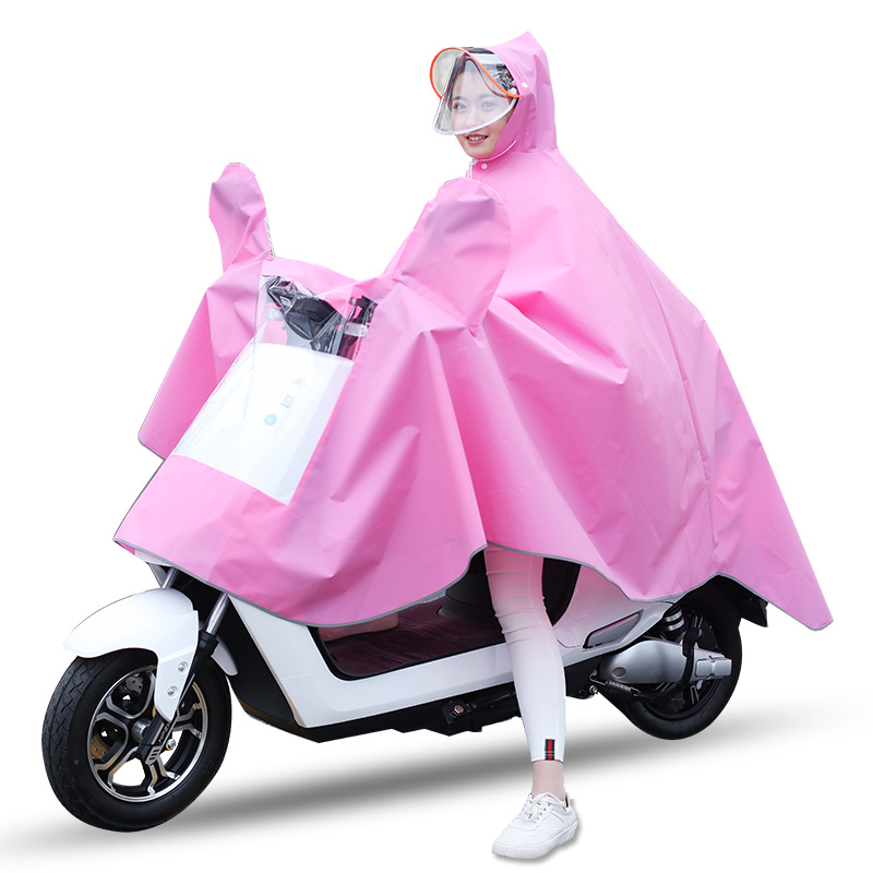 电动摩托自行车雨衣单男款女士时尚成人电瓶车骑V行雨披加大加厚