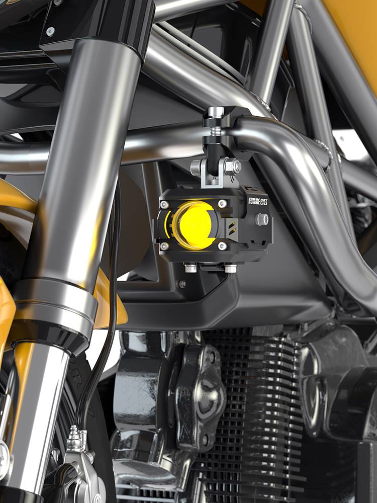 未来之眼摩托车射灯led电动车改装大灯无线F150切远近光爆闪透镜