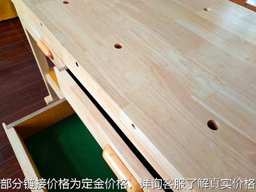 厂家供应橡胶木木工桌实 木木工桌 多 功能木工桌教学用具4号