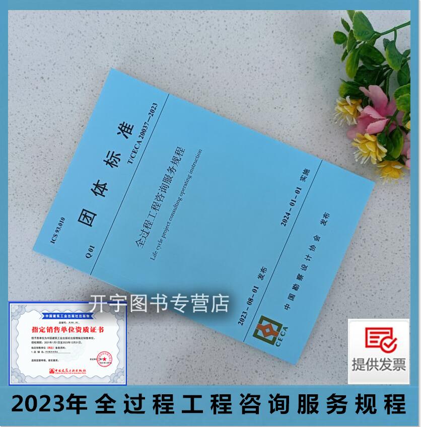 2024年新规范 T/CECA 20037-2023 全过程工程咨询服务规程  团体标准 中国勘察设计协会发布 含条文说明 含发票中国建筑工业出版社