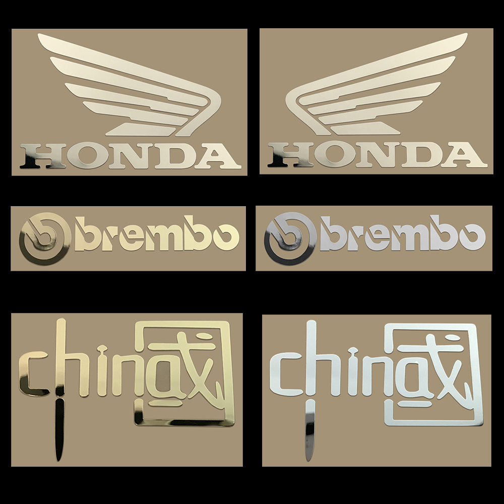 摩托车金属标贴纸梦想之翼适用Honda雅马哈布雷博车队前风挡铝贴