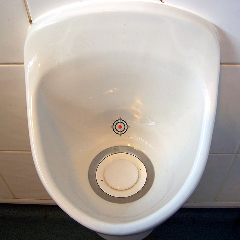 个性创意装扮公司厕所男卫生间洗手间小便池装饰瞄准靶心贴纸镂空