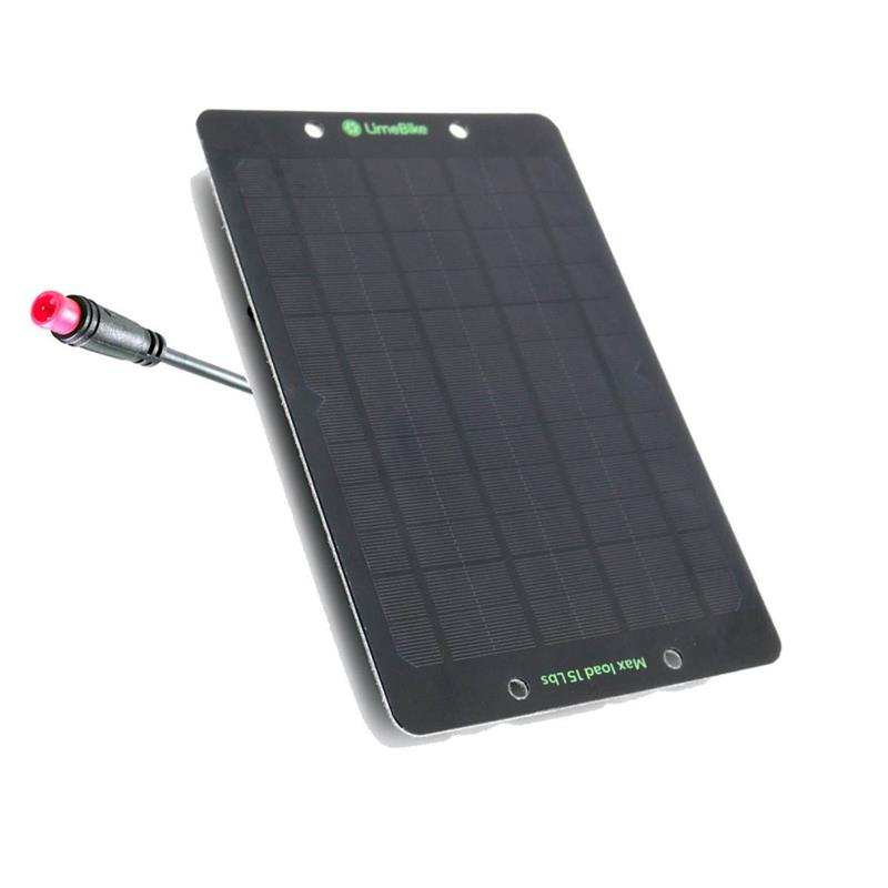 全新太阳能电池板6W6V单晶摩拜共享单车输出充手机移动充光伏充电