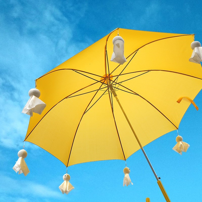 。天气之子雨伞天气之子雨伞天气之子周边雨伞长柄小黄伞晴天娃娃
