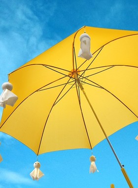 。天气之子雨伞天气之子雨伞天气之子周边雨伞长柄小黄伞晴天娃娃