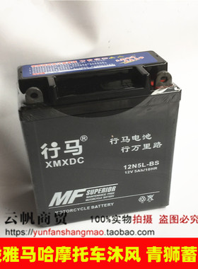 适用建设雅马哈摩托配件JS125-28沐风 青狮摩托车蓄/干电池 电瓶