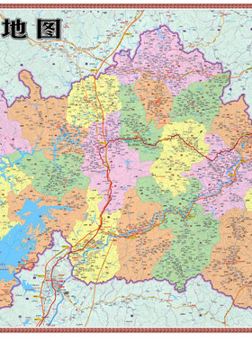 东源县地图行政区划水系河流湖泊交通旅游铁路地形卫星流域乡镇村