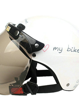 台湾EVO机车哈雷半盔夏盔成人防紫外线四季摩托电动车头盔安全帽