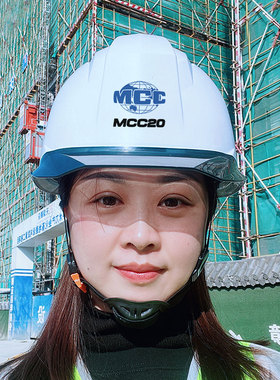 中国二十冶安全帽工地国标加厚宝冶高级工程建筑头盔白色定制logo