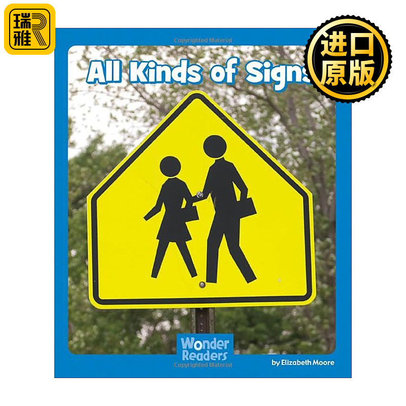 All Kinds of Signs 各种各样的标志 儿童单词学习启蒙工具书 英文原版