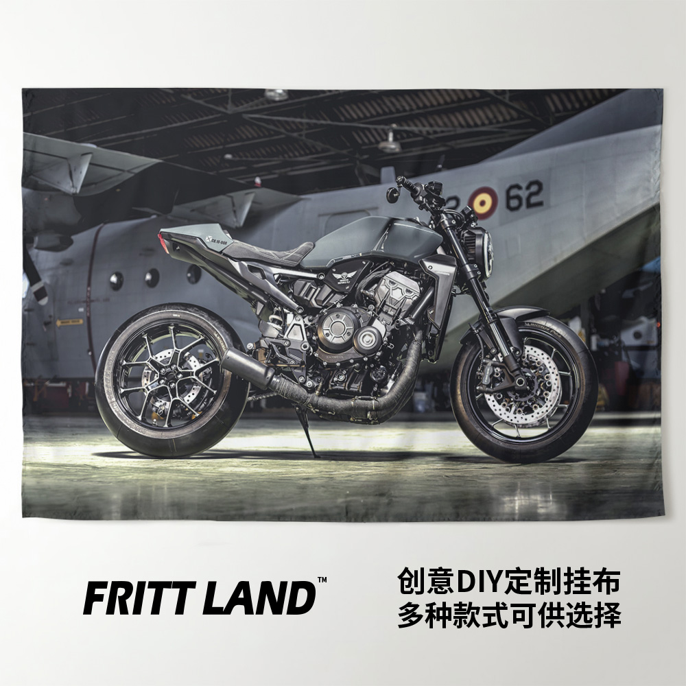 本田大黄蜂cb1000r街车机车摩托车写真周边装饰海报背景墙布挂布