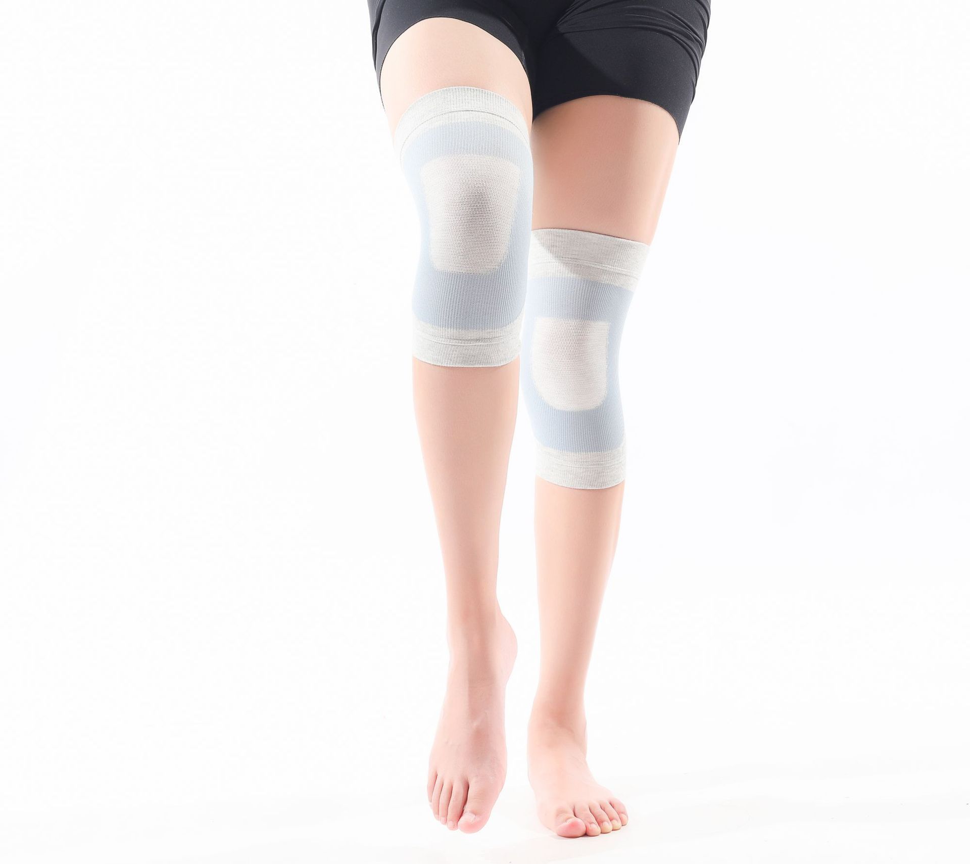 春夏空调护膝保暖透气防寒防滑保护膝盖护腿立体编织无痕护膝
