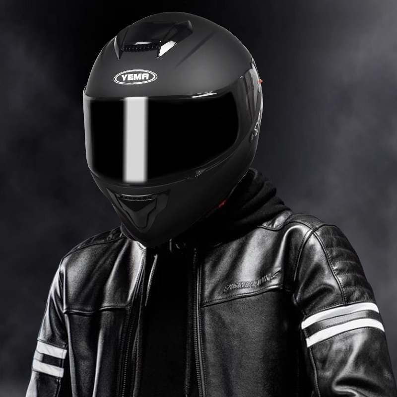3C认证野马摩托车头盔男士冬季电动车安全盔四季通用越野机车全盔