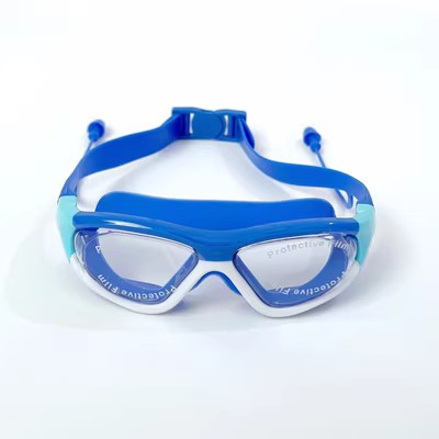 Amber 儿童夏季防水防雾男女泳镜平光沙滩游泳池 专业游泳设备