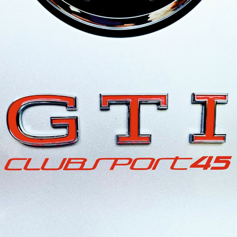 适用于大众高尔夫8GTI改装中网贴车尾字母贴golf车标贴纸装饰贴片