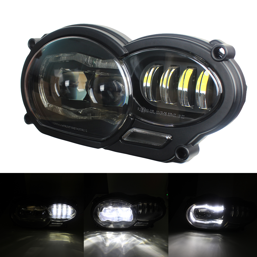 油鸟LED前大灯改装适合宝马R1200GS 06-12年摩托车改装前大灯