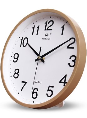 推荐钟表摆件台式座钟挂墙上挂钟客厅时钟挂表支架桌面家用石英钟
