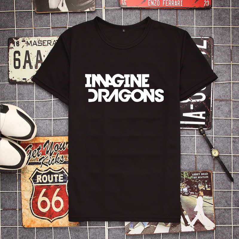 Imagine Dragons梦龙乐队金属摇滚周边衣服男生潮流短袖休闲T恤衫