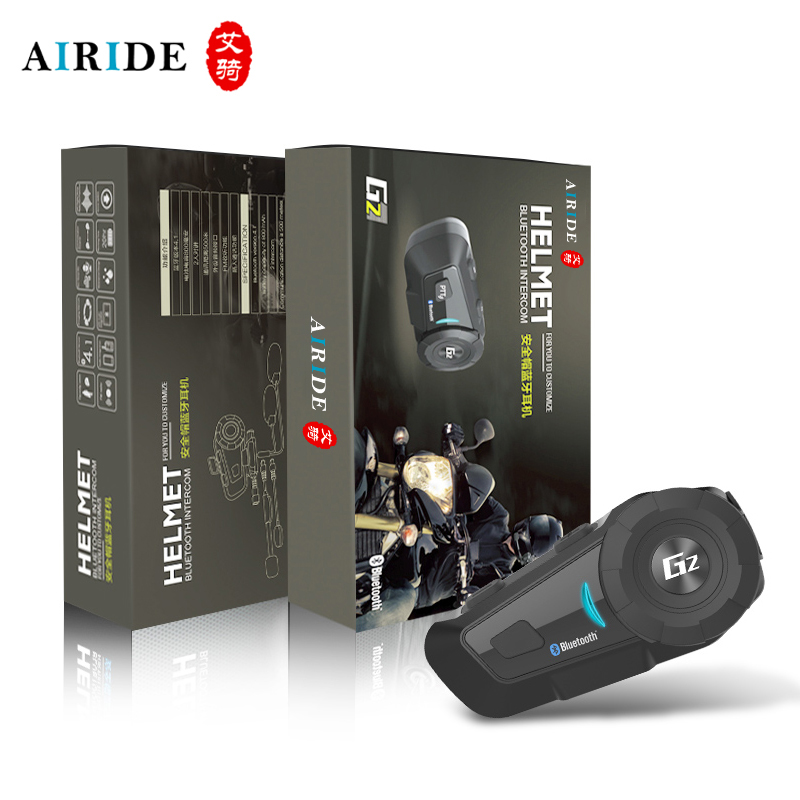 AIRIDE摩托车头盔蓝牙耳机G5 PRO行车记录仪摄像G1 G2 R2无线对讲