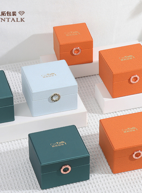 求婚戒指盒高级幸运时刻正方形皮革项链盒子礼物盒手表手链手镯盒