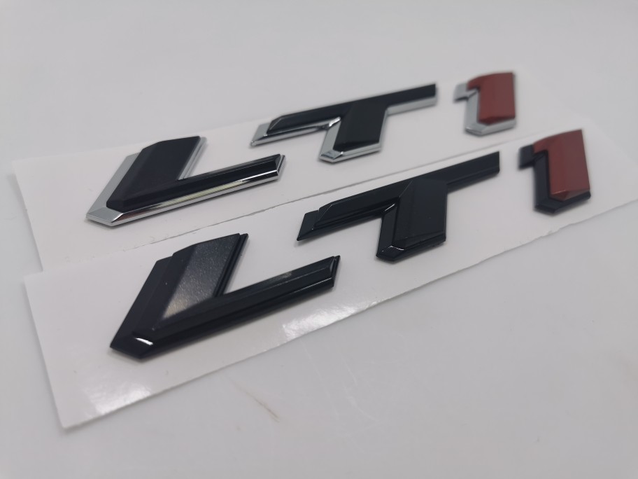 适用于雪佛兰科迈罗CAMARO LT1贴标 侧标改装车标LT1叶子板标志
