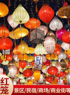 户外仿古古风灯笼古镇街道网红通道夜景装饰布置花灯异型越南灯笼