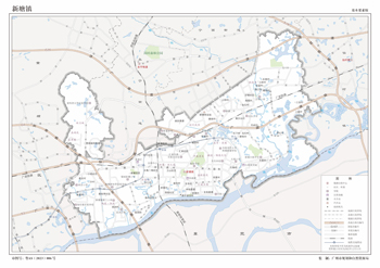 广州市增城区新塘镇地图行政区划水系交通地形卫星流域打印定制