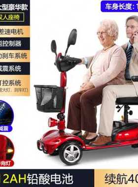 爆品凯老人代步车四轮电WVhm2uUx动老年用家残疾人助力R车型双人