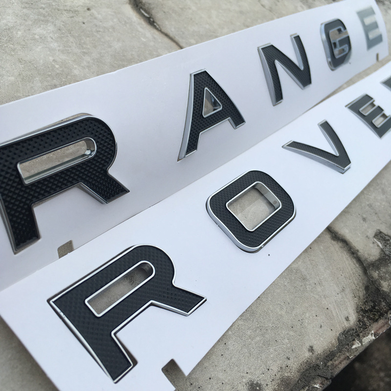 路虎揽胜SV机盖标巅峰创世加长版车头标RANGEROVER字母标车标标志