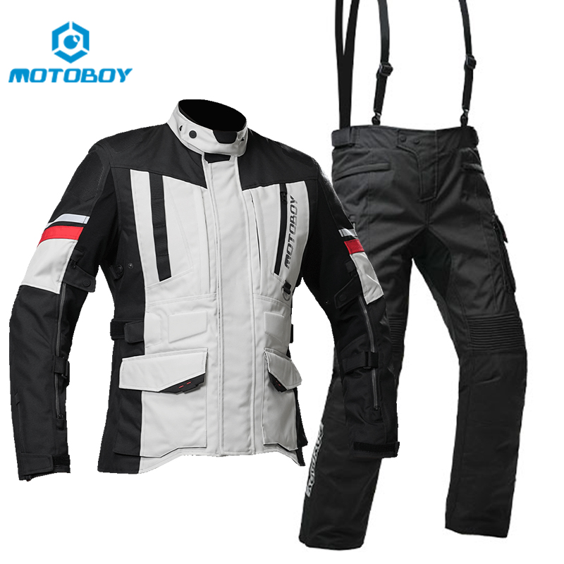 新motoboy摩托车骑行服冬季防水拉力服套装男四季保暖防摔摩旅装