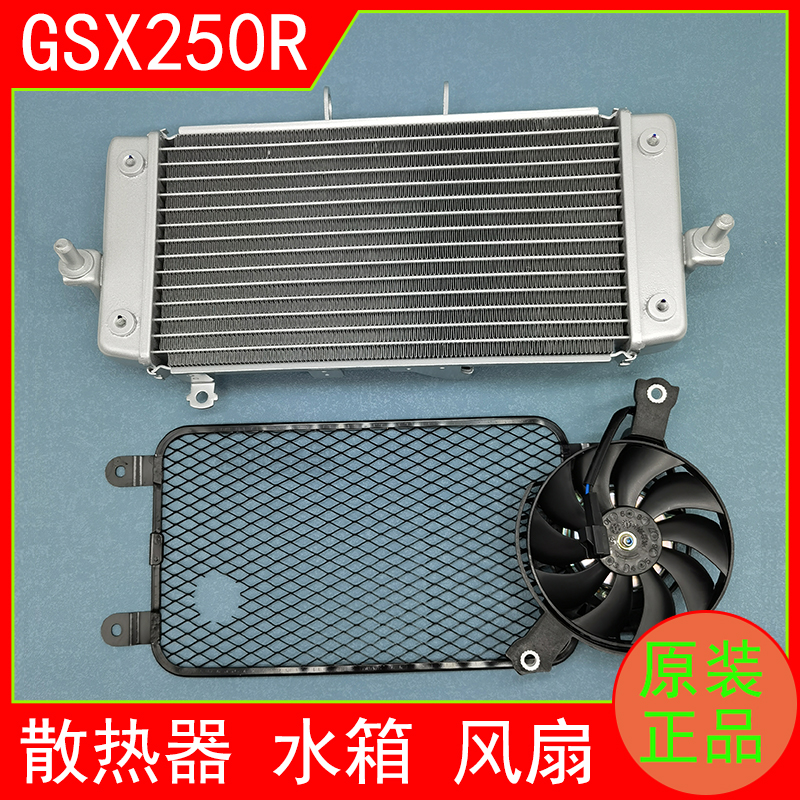 适用铃木GSX250R-A摩托车冷却水箱散热器护网风扇GSX250仿赛水箱