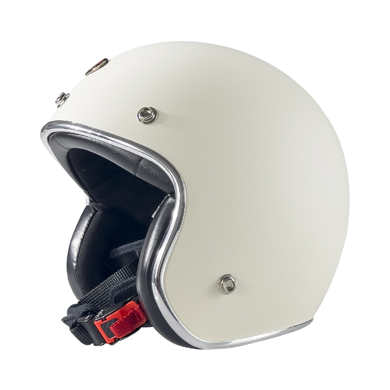 高档台湾JEF头盔品牌机车复古摩托车巡航半盔3C认证男女踏板4分之